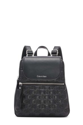 Calvin klein elaine signature key item flap backpack hotsell