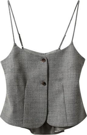 The Garment Pine Top - Dames - Tops zonder mouwen - Grijs - XS - Wol - Tops