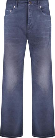 Balenciaga Straight-leg Jeans - Heren - Regular Fit Jeans - Blauw - W29 - Jeans