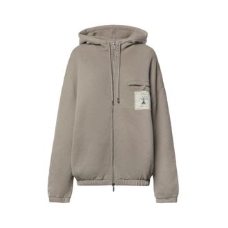 Jacquemus Hoodies & sweatvesten, Heren, Beige, M, Katoen, Torneo Hoodie