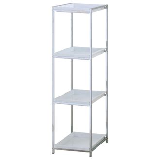 Oresteluchetta Estante de metal cromado cm. P.38.5 x l.31 x h.115