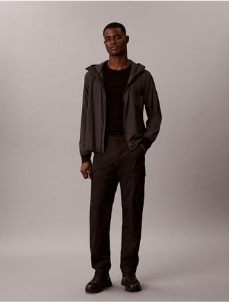 Calvin Klein Mens Tech Stretch Standard Straight Cargo Pants - Black - 29W x 30L