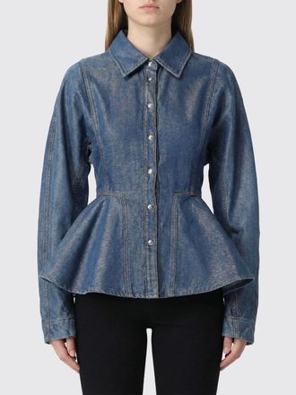 Ganni Camicia Ganni in denim di cotone