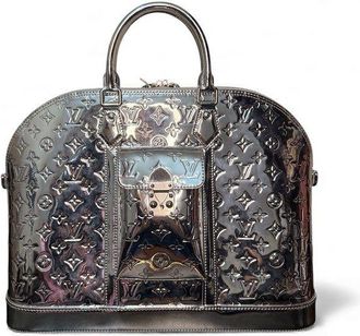 Louis Vuitton Womens Alma Travel Monogram Miroir - Silver Calf Leather - One Size