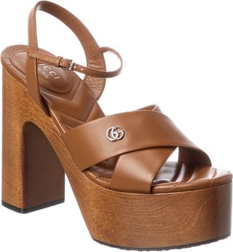 Gucci Gg Leather Sandal