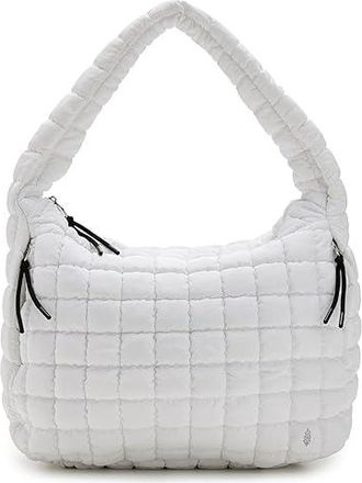 Free People Movement Quilted Carryall Womens Handbags Optic White, Polyester