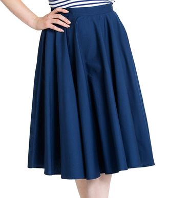 Hell Bunny Paula 50S Skirt Navy