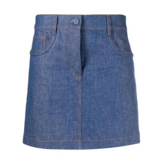 Fendi Mujer, Faldas, Azul, Talla: S
