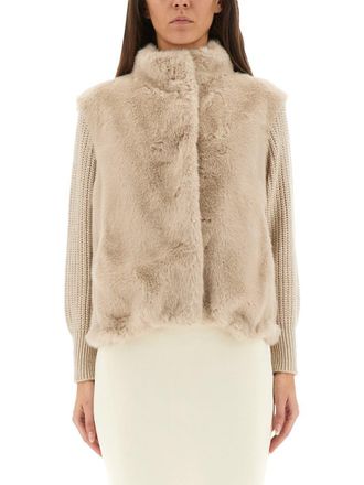 Herno Faux Mink Fur Resort Jacket