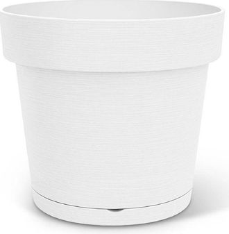 OEM Maceta Con Reserva Redonda - Garden Id - Glamour - &Oslash; 50 - 47 L - H 43 Cm - Blanco