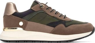 Xti Womens 144206 Round Toe Sneakers In Kakhi