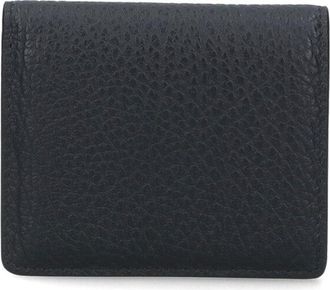 Maison Margiela Black Grain Leather Four Stitches Holder