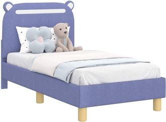 vidaXL Estructura De Cama Para Ni&ntilde;os Peque&ntilde;os Con Cabecera Azul Jeans Vidaxl