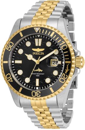 Invicta Pro Diver Quartz Black Dial Two-Tone Mens Watch 30618