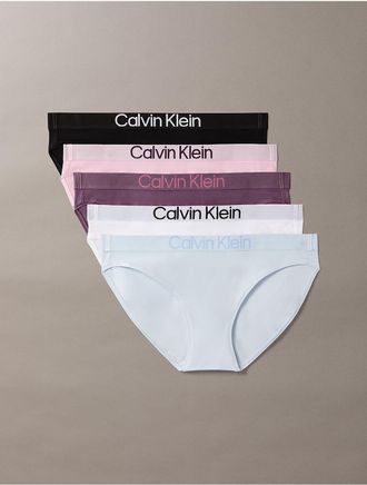 Calvin Klein Womens Maximum Cotton 5-Pack Bikini - Multi - XL