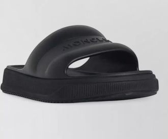 Moncler leather slides