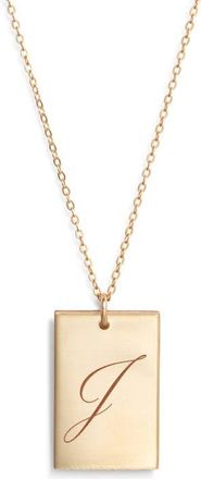 Set & Stones Stella Initial Pendant Necklace in Gold/j at Nordstrom