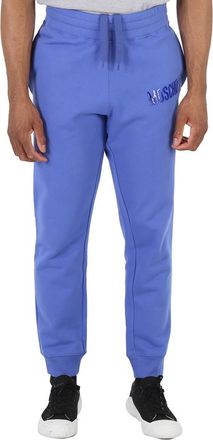 Moschino Fantasy Print Blue Logo Sweatpants, Brand Size 46 (US Size 30)
