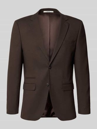 Selected Slim Fit Sakko mit Woll-Anteil Modell SLIM-NEIL in Dunkelbraun, Gr&ouml;&szlig;e 46