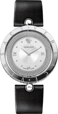 Versace EON Zwarte Dameshorloge - Dames - Horloges - Grijs - ONE Size - Accessoires