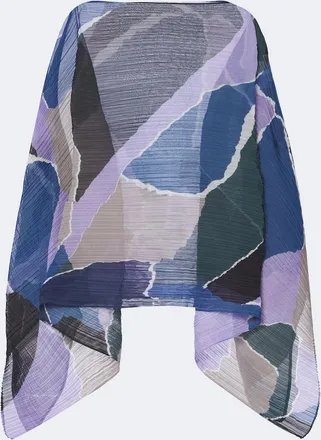 Pleats Please Issey Miyake Surprise! Madame-T pleated printed stole