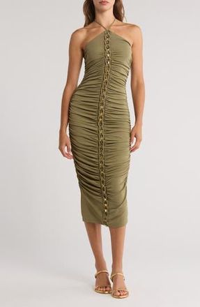 Cult Gaia Calian Ruched Dress in Tea at Nordstrom Rack, Size X-Large