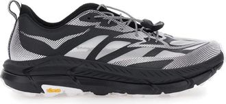 Hoka One One Schoenen, Heren, Grijs, 41 EU, Zwarte Mesh Lage Sneakers