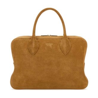 Ferragamo Handbags, female, Brown, ONE SIZE, Stella T.H L Handbag