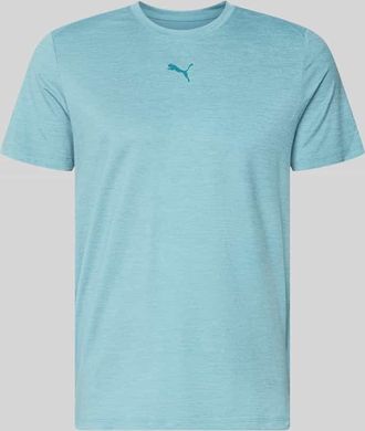 Puma Regular Fit T-Shirt mit Logo-Print Modell Cloudspun in Aqua, Gr&ouml;&szlig;e L