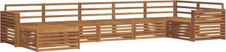 vidaXL Conjunto De Sof&aacute;s De Exterior 7 Uds. Natural Vidaxl
