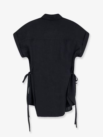 Closed Womens Linen Shirt Black