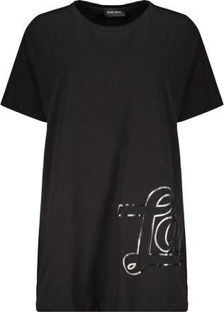 Herno Loose T-shirt - Dames - T-shirts - Zwart - M - Katoen - Tops