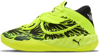 Puma Dynamische Voltage Yellow Basketbalschoenen - Heren - Sneakers - Groen - 45 EU - Schoenen