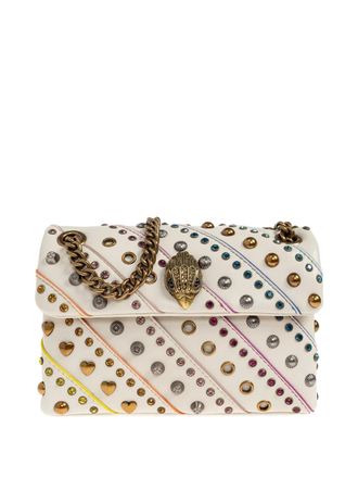 Kurt Geiger Kensington schoudertas verfraaid met ketting - Beige