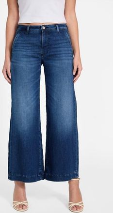 Guess Zoya Crop Wide Leg Jeans in Cheval at Nordstrom, Size 31 X 32