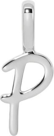 Made by Mary Script Initial Charm Silver in Silver Initial P at Nordstrom