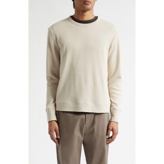Sunspel Cellulock Supima Cotton Cellulock Crewneck Sweatshirt in Hazelwood at Nordstrom, Size Xx-Large