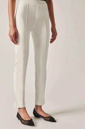 James Lakeland Womens Cigarette Trousers Cream - White - Size: 14