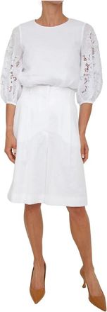 Max Mara Blusa - Dames - Blouses - Wit - L - Overhemden