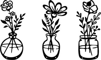 OEM Jarr&oacute;n De Metal Para Flores, Decoraci&oacute;n Minimalista De Pared - Jsty204