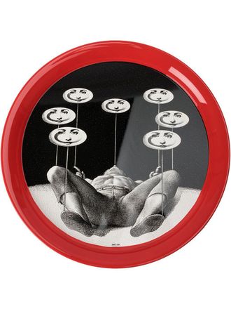 Fornasetti Don Giovanni round tray - unisex - Metal - One Size - Multicolour