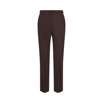 Max Mara Mxmacino - female - Max Mara - Slim-fit Trousers - Brown - 2XS - Trousers