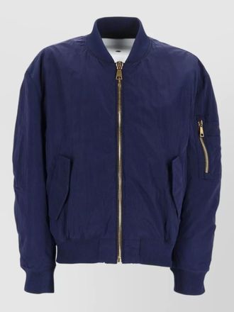 Balmain coat ribbed cuffs hem sleeve pocket