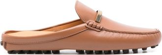 Tod's Brown Leather Loafers