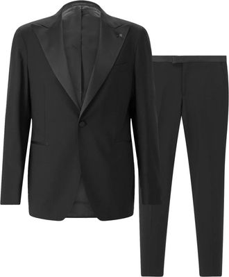 Tagliatore Shawl Collar Smoking - Heren - Business pakken - Zwart - S - Wol - Kostuums