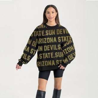 Gameday Couture Womens Gameday Couture Black Arizona State Sun Devils Hype Era Sweatshirt at Nordstrom, Size X-Large