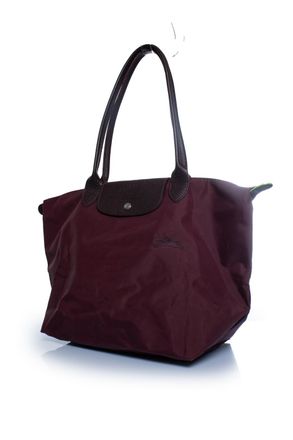 Longchamp Pre-owned Womens Le Pliage tote in burgundy - Red Nylon - One Size
