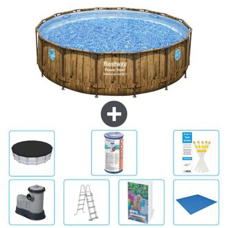 Bestway Piscina Bestway Power Steel Redonda - 488x122 Cm - 8-piezas S594