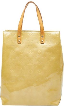 Louis Vuitton Beige Monogram Vernis Handbag Tote Bag (Pre-Owned)