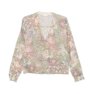 Liu Jo Cardigans, female, Multicolor, Size: XL Multicolour Sweater Aw25 Style